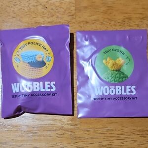 The Woobles Teeny Tiny Accessory Kit - Police Hat & Crown
